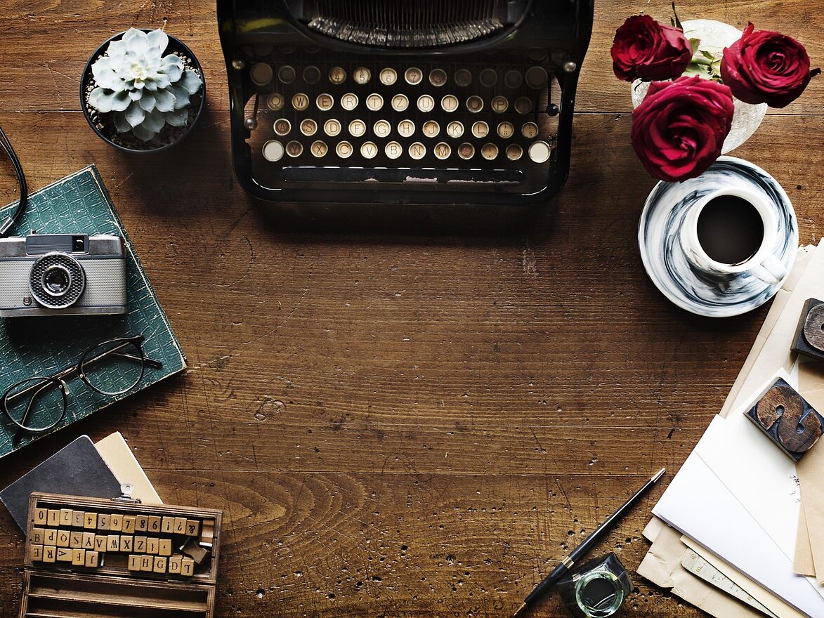 typewriter, alphabet, vintage, historic, author, document, keyboard, old, publish, retro, story, typescript, wooden table, working, write, writer