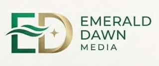 Emerald Dawn Media logo white background